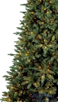 Royal Christmas Kunstkerstbomen^ - Kunstkerstboom - Arkansas Inclusief Smart Led Verlichting - 250 Lampjes - Groen 210 Cm