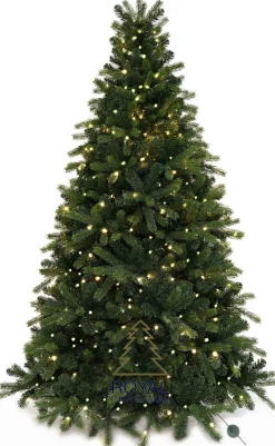 Royal Christmas Kunstkerstbomen^ - Kunstkerstboom - Bogota Pe / Pvc Smart - 400 Led Lampjes - 210 Cm - 1687 Takken - Groen