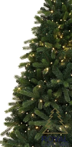 Royal Christmas Kunstkerstbomen^ - Kunstkerstboom - Bogota Pe / Pvc Smart - 400 Led Lampjes - 210 Cm - 1687 Takken - Groen