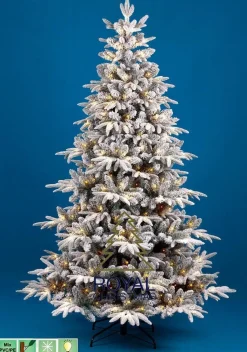 Royal Christmas Kunstkerstbomen^ - Kunstkerstboom - Gillam Pe / Pvc Sneeuw Smart - 350 Led Lampjes - 210 Cm - 1303 Takken
