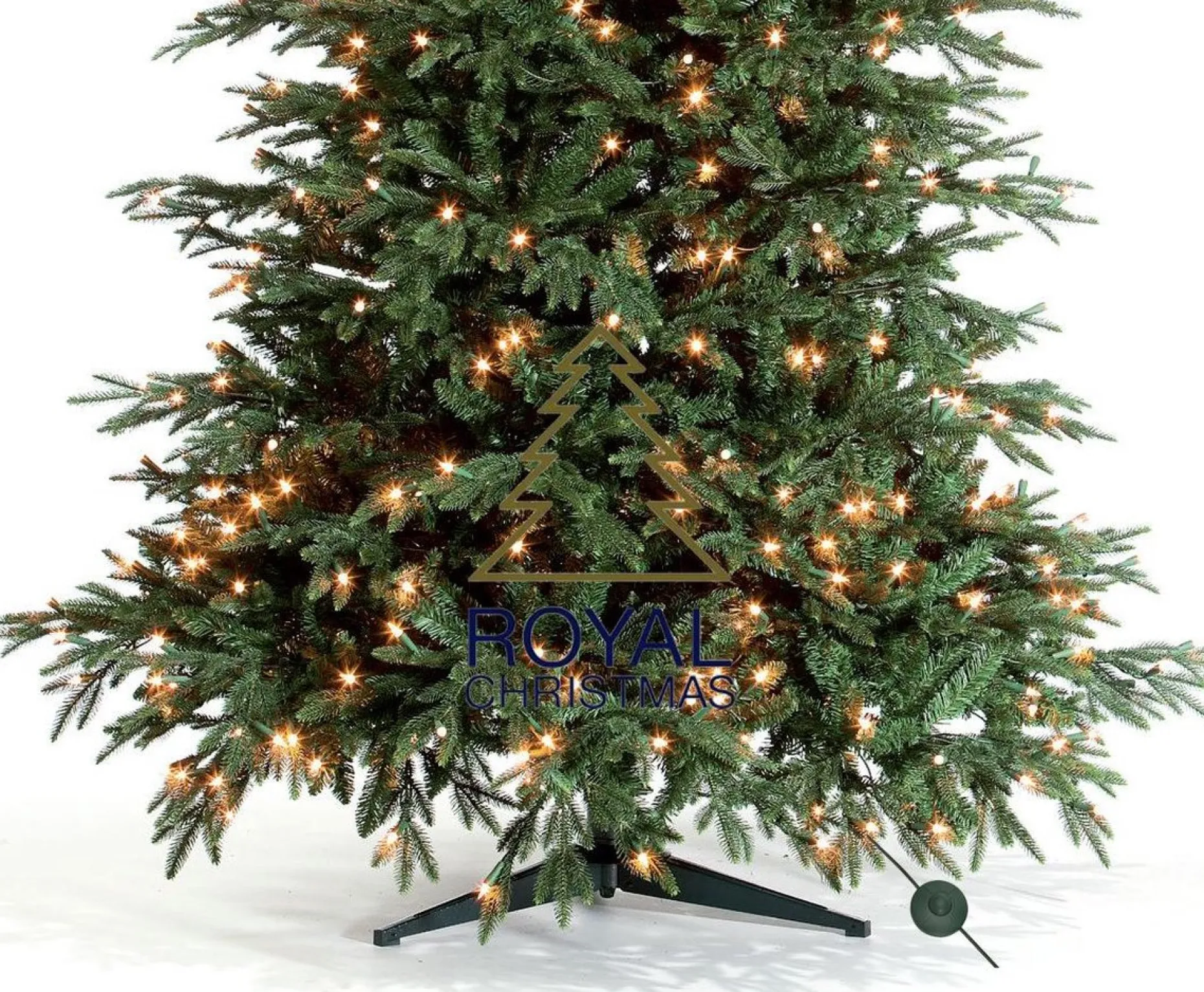 Royal Christmas Kunstkerstbomen^ - Kunstkerstboom - Delaware Pe / Pvc Deluxe - 700 Led Lampjes - 240 Cm - 5817 Takken - Groen
