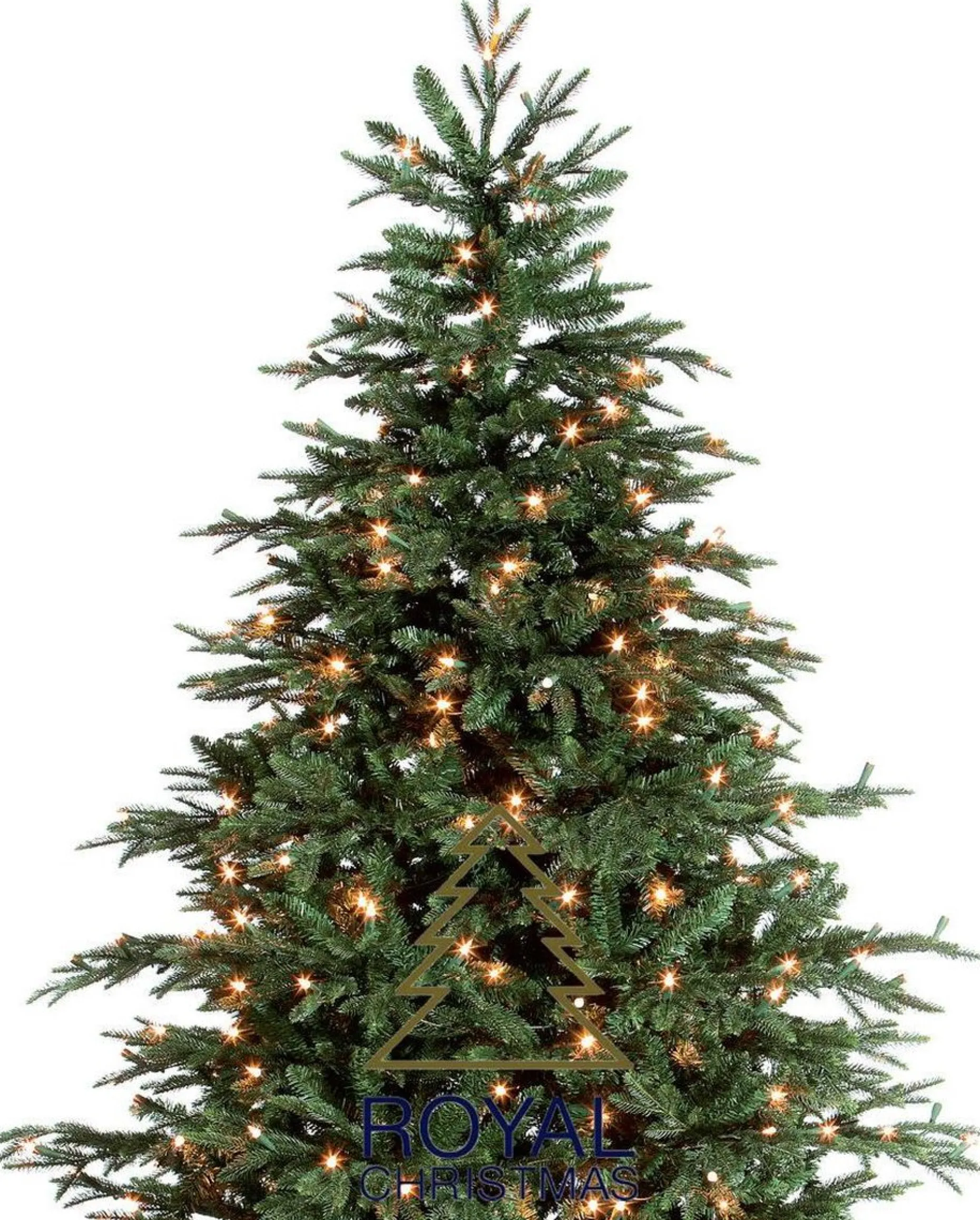 Royal Christmas Kunstkerstbomen^ - Kunstkerstboom - Delaware Pe / Pvc Deluxe - 700 Led Lampjes - 240 Cm - 5817 Takken - Groen