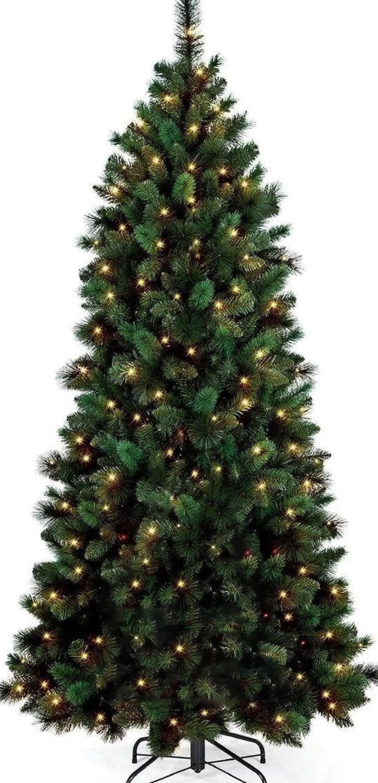 Royal Christmas Kunstkerstbomen^ Kunstkerstboom Montana Slim 225 Cm | Slank Model Met Led-Verlichting