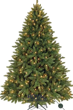 Royal Christmas Kunstkerstbomen^ - Kunstkerstboom - Washington Deluxe Led - 240Cm - Snelle Opbouw - 630 Led Lampjes