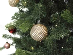 Royal Christmas Kunstkerstbomen^ - Natuurlijke Kunstkerstboom - Bergen Pe / Pvc Premium - Smart 350 Led Lampjes - 210 Cm - Groen 1139 Takken