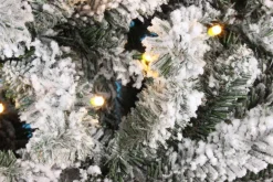 Royal Christmas Kunstkerstbomen^ - Sneeuw Kunstkerstboom - Flock Tree Deluxe - 500 Led Lampjes - Pvc 1658 Takken 210 Cm