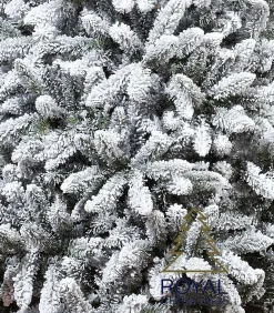 Royal Christmas Kunstkerstbomen^ - Sneeuw Kunstkerstboom - Pvc Flock Tree Deluxe - Frosted Pine - 210 Cm