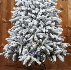 Royal Christmas Kunstkerstbomen^ - Sneeuw Kunstkerstboom - Pvc Flock Tree Deluxe - Frosted Pine - 210 Cm