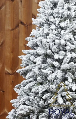 Royal Christmas Kunstkerstbomen^ - Sneeuw Kunstkerstboom - Pvc Flock Tree Deluxe - Frosted Pine - 210 Cm