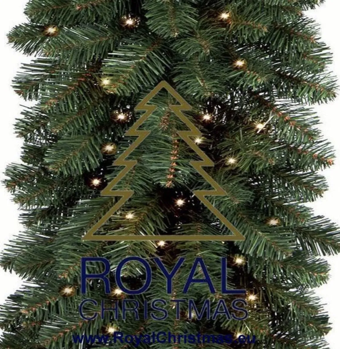 Royal Christmas - 1X Kerstguirlande Pvc 540 Cm - 200 Led Lampjes - Extra Vol 600 Takken - Lengte 540 Cm - Max. 3X Koppelbaar - 600 Takken Cheap
