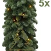 Royal Christmas - 5X Kerstguirlandes Pvc 540 Cm - 70 Led Lampjes - Extra Vol 400 Takken Discount