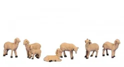 Merkloos Schaapjes Voor Kerststal - Schaapjes Beeldjes - H=3,5 - 5 Cm - Set Van 6 Stuks Outlet