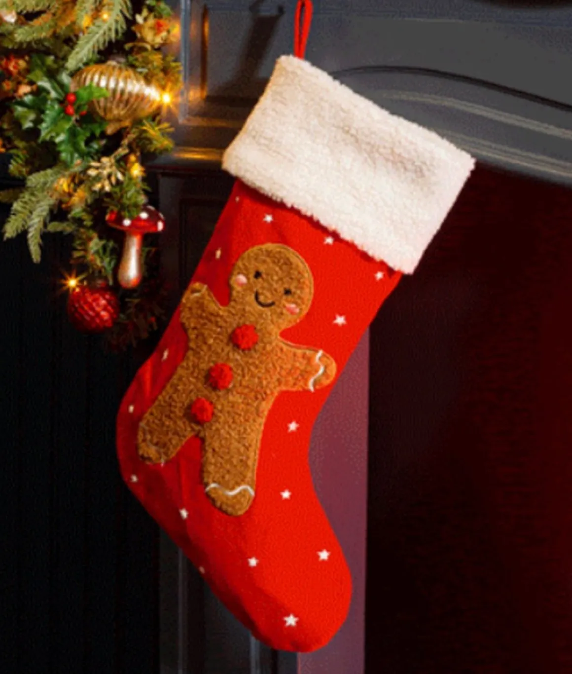 Sass u0026 Belle Schattige Christmas Stocking Met Peperkoek Mannetje Van Sass & Belle Shop