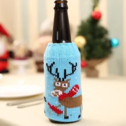 Merkloos Set Van 2 Kerst Bierfles Koel Houder Kerstkado Flash Sale