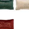Sierkussen.nl Set Van 3 Kerst Sierkussens - Rood - Wit - Groen - Goud - 3X Merry Christmas - Inclusief Polyestervulling - Zachte Stoffen - Sfeerkussens Sale