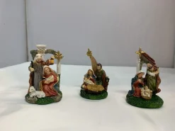 Eigenmerk Home made Set Van 3 Verschillende Kerststallen Cheap
