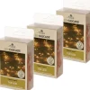 Anna's Collection Kerstlichtsnoeren^Set Van 3X Stuks Cascade Draadverlichting Lichtsnoer Met 100 Lampjes Warm Wit Met 10 Lichtdraden - Kerstverlichting