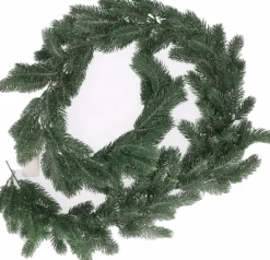 Merkloos Set Van 2X Stuks Groene Dennentakken Dennenslinger Kerstslinger 180 Cm - Kerstslingers/Dennen Guirlandes New
