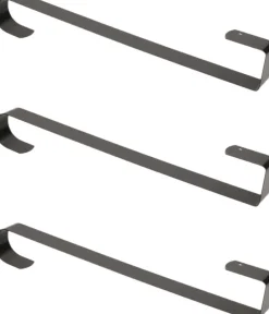 Merkloos Set Van 3X Stuks Kerst Kransen Deurhangers/Haken 38 Cm Metaal - Kerstversiering/Kerstdecoratie Hanger New
