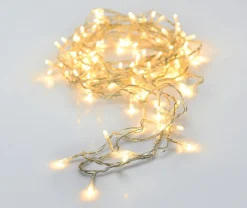 Merkloos Kerstboomverlichting^Set Van 2X Stuks Kerstverlichting Transparant Snoer Met 40 Lampjes Warm Wit 300 Cm - Kerstlampjes/Kerstlichtjes - Binnen/Buiten