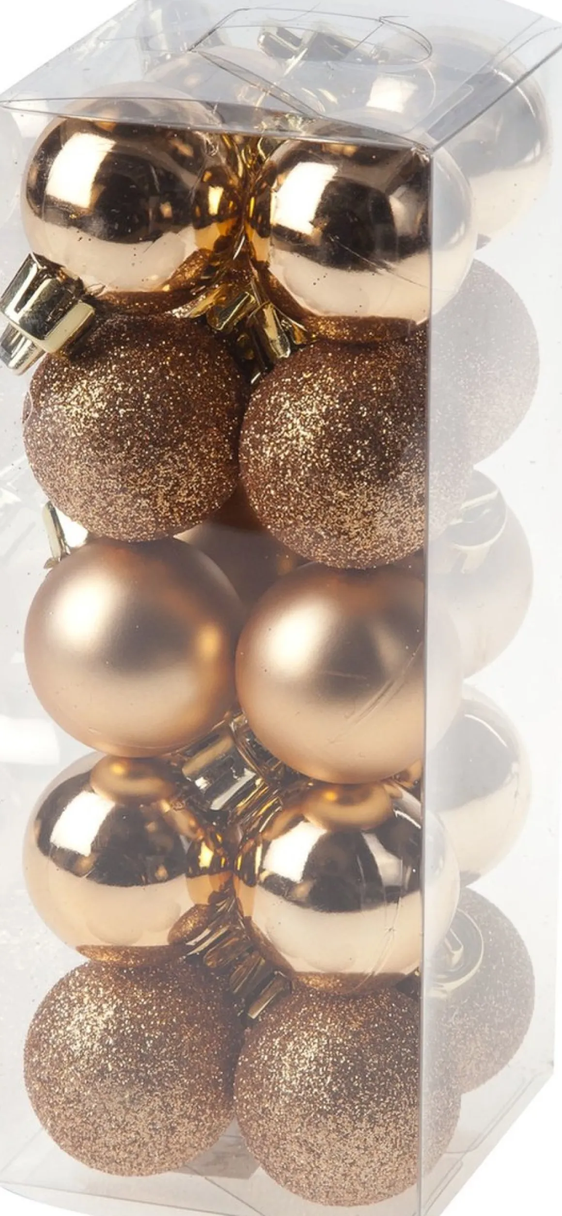 Merkloos Set Van 40X Stuks Kunststof Kerstballen Mix Zwart En Koper 3 Cm - Kerstversiering Koperkleurig, Zwart Sale