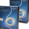 Merkloos Lichtslangen^Set Van 2X Stuks Lichtslang/Slangverlichting Warm Wit 9 Meter Met Twinkel Effect 216 Lampjes - Feestverlichting/Kerstverlichting