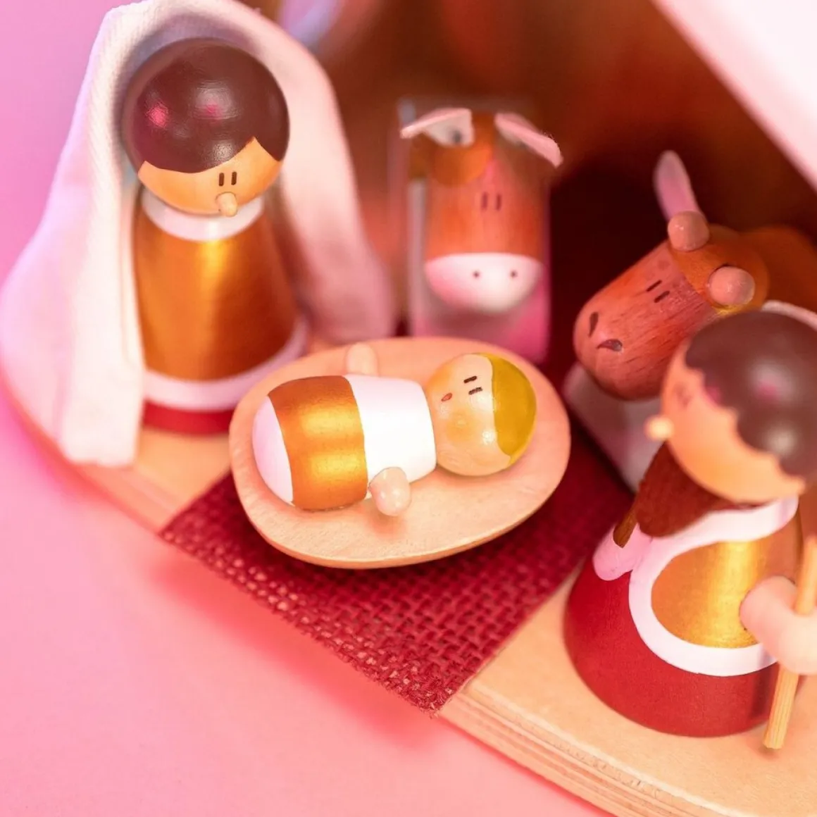 Sevi Nativity Scene Kerststal Hout Cheap