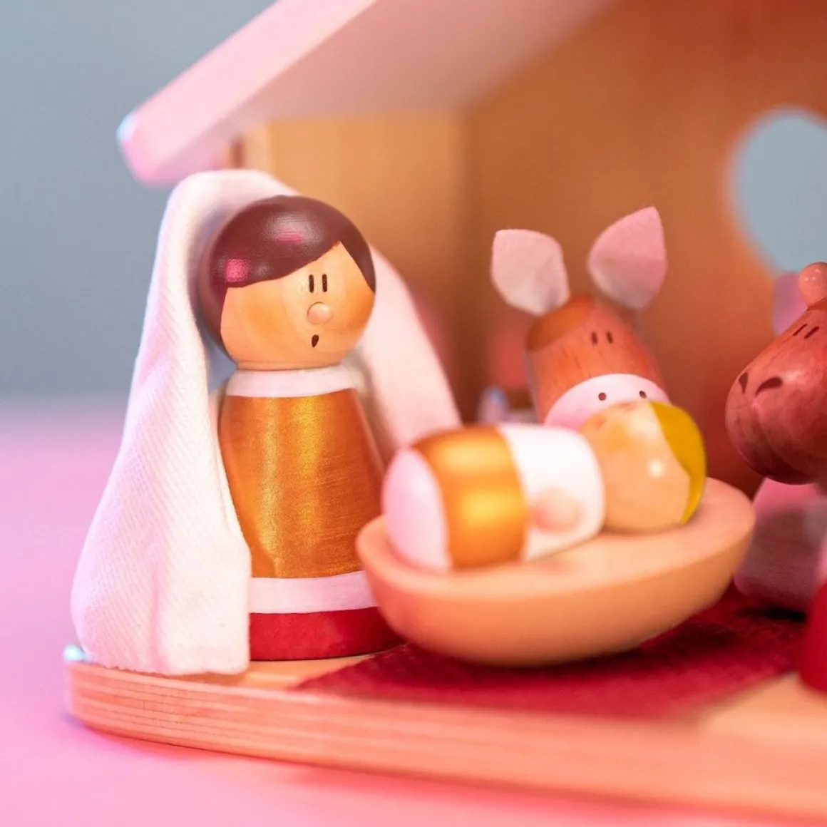 Sevi Nativity Scene Kerststal Hout Cheap