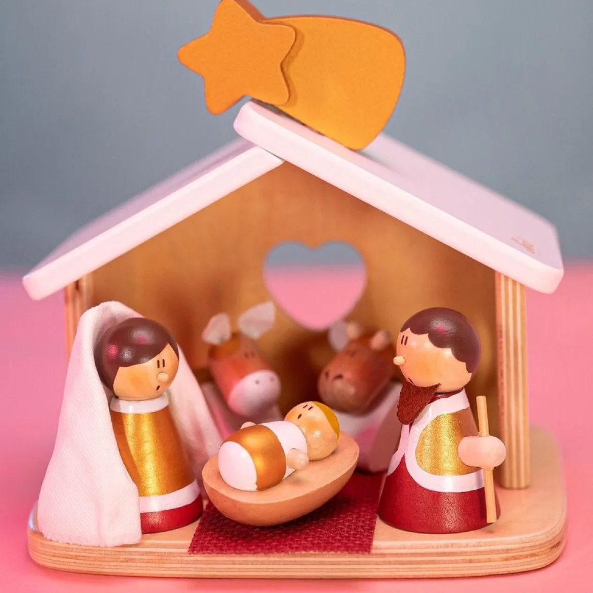 Sevi Nativity Scene Kerststal Hout Cheap