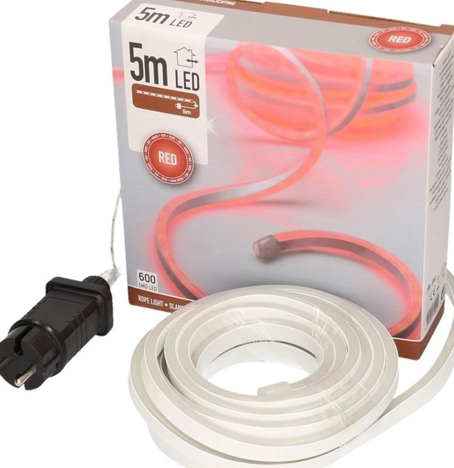 Merkloos Lichtslangen^Slangverlichting Led Strip Rood Buiten 5 Meter - Kerstverlichting