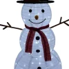 Magic Christmas Toys Verlichte Kerstfiguren^Sneeuwpop Kerst Sneeuwman Met Witte (Happy Christmas) Luxe Xxl (1.20M)