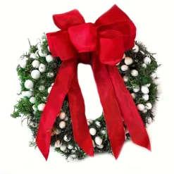 Dutch Flower Lady Sneeuwvlok Kerst Krans O [Winter - Kerst - Deurkrans - Hygge - Naturel - Chic - Luxury - Scandinavisch - Slow Living] 22 Cm Shop