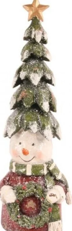 Baroque Collection Snowman Christmas Tree 28 Cm Sale