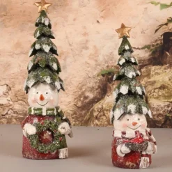 Baroque Collection Snowman Christmas Tree 28 Cm Sale