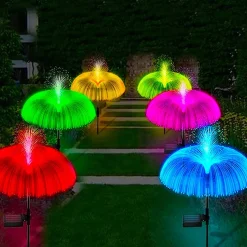 Merkloos’’ Kerstlasers^Solar Jellyfish Lamp - Tuinlamp - Led - Zonne-Energie - Veranderende Kleur - Solar Tuinlamp - Tuinlamp Zonne-Energie
