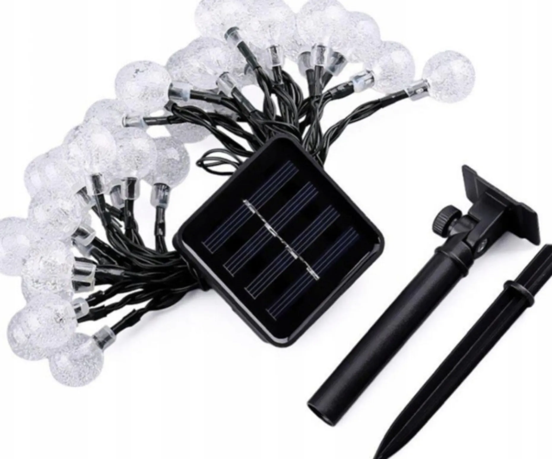 ’merkloos’ Lichtslangen^Solar Led Tuinverlichting - Slinger - 10 Meter 50 Led