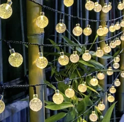 ’merkloos’ Lichtslangen^Solar Led Tuinverlichting - Slinger - 10 Meter 50 Led