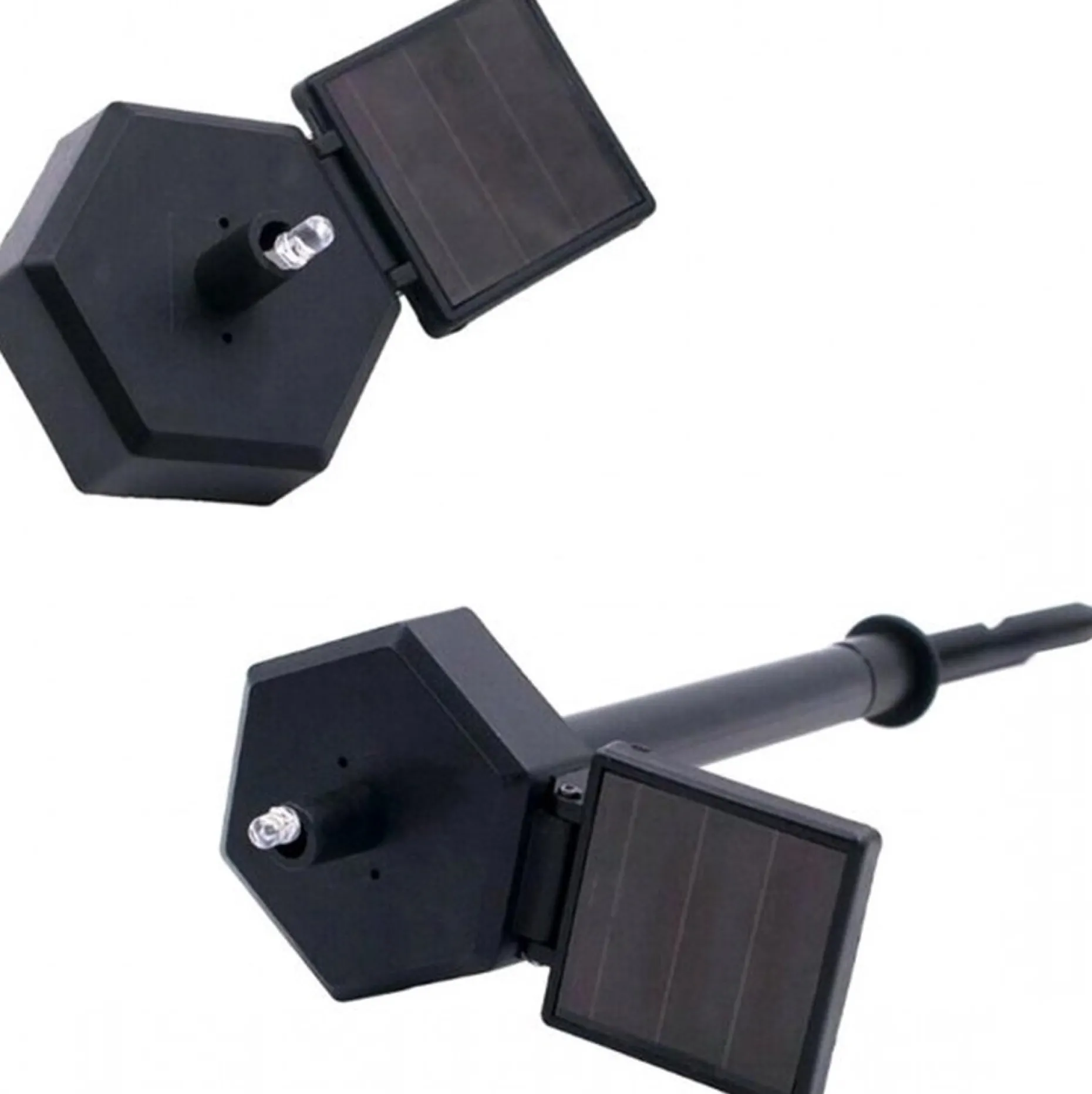 ABC-Led Verlichte Kerstfiguren^Solar Led Uiltje Wit - Neutraal Wit - Met Schemersensor En Prikpen
