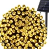 Rextech Kerstlichtsnoeren^Solar Tuinverlichting Lichtsnoer Holly - 100 Leds - Warm Wit Licht - Op Zonne-Energie