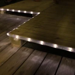 Rextech Lichtslangen^Solar Tuinverlichting - Lichtslang Buiten 'Rope' - Met Los Solarpaneel - Lichtsnoer Op Zonne-Energie
