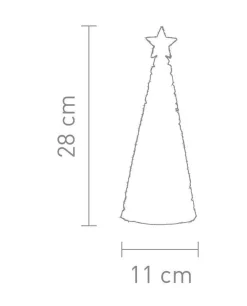 Sompex Verlichte Kerstfiguren^ - Tafellamp - Glamor - Kerstboom - 33Cm