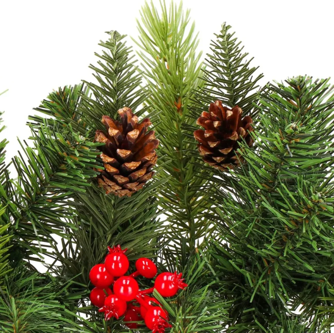springos Guirlande - Kerstslinger Deluxe - 1 Meter - Groentinten Online