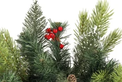 springos Guirlande - Kerstslinger Deluxe - 1 Meter - Groentinten Online
