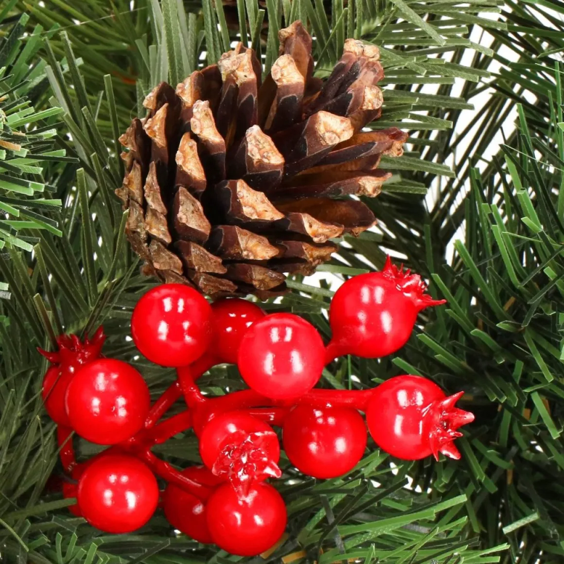 springos Guirlande - Kerstslinger Deluxe - 1 Meter - Groentinten Online