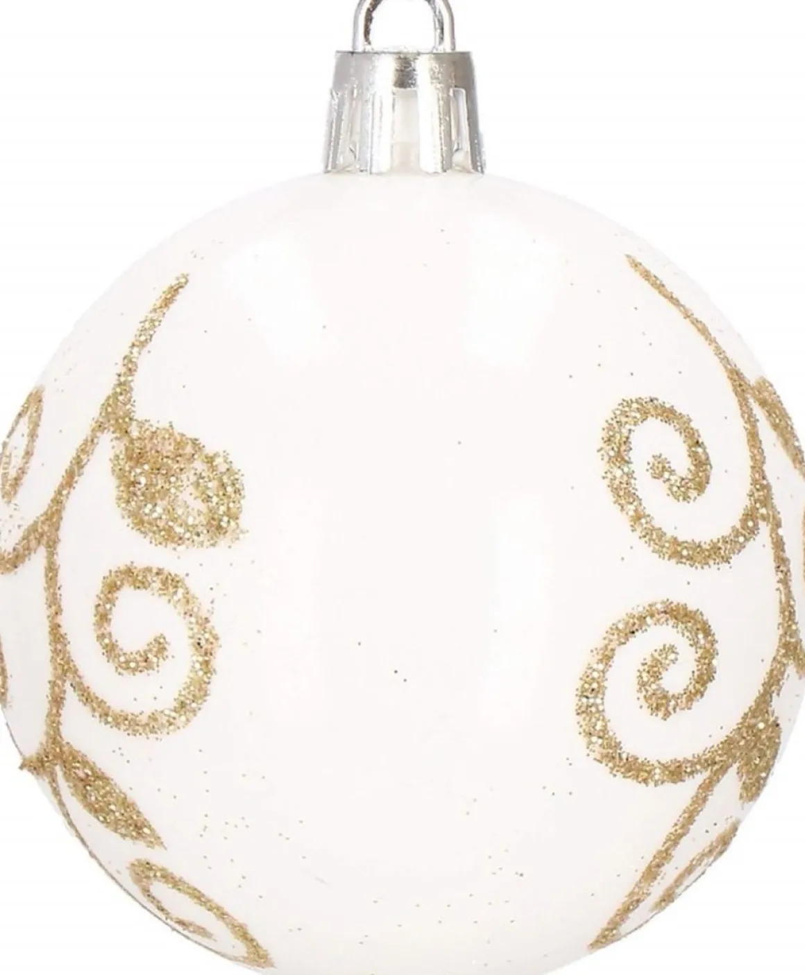 springos Kerstballen | Kerstversiering | Onbreekbaar | 153 Stuks | Goud/Wit Fashion