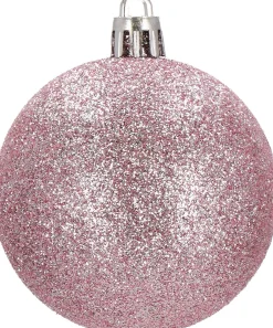 springos Kerstballen | Kerstversiering | Onbreekbaar | 153 Stuks | Roze/Wit Sale