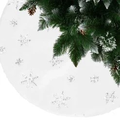 springos Kerstboomstandaarden^ Kerstboomrok | Kerstboomkleed | Kerstboomversiering | 90 Cm | Wit