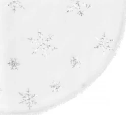 springos Kerstboomstandaarden^ Kerstboomrok | Kerstboomkleed | Kerstboomversiering | 90 Cm | Wit
