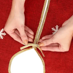springos Kerstboomstandaarden^ Kerstboomrok | Kerstboomkleed | Kerstboomversiering | 89,5 Cm | Rood