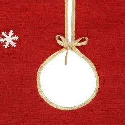 springos Kerstboomstandaarden^ Kerstboomrok | Kerstboomkleed | Kerstboomversiering | 57 Cm | Rood